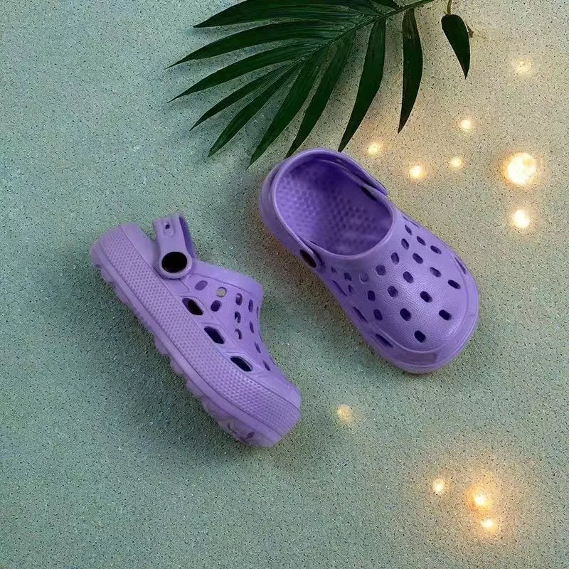 Girls Lightweight EVA Beach Sandals - Breathable Summer Clogs
