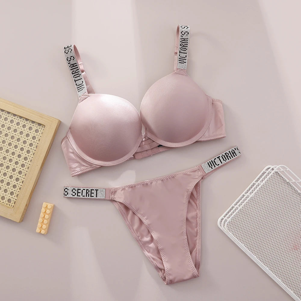 Lace Push-Up Bralette & Panty Set – Seamless, Breathable Lingerie Set | Everyday Comfort