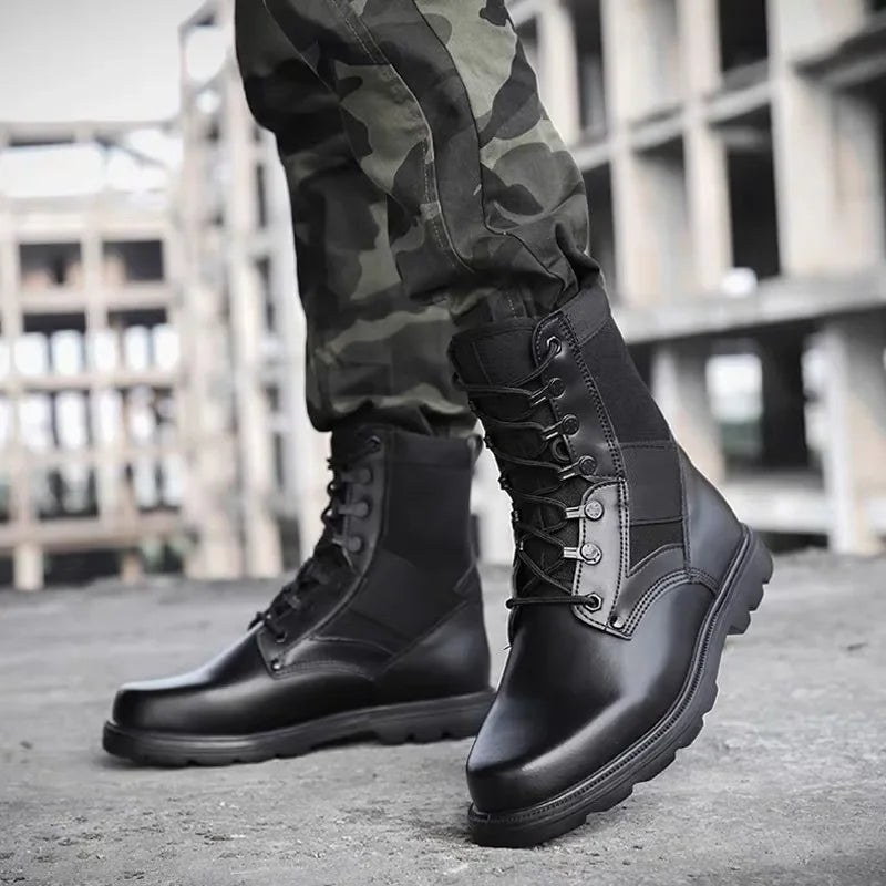 Men's Tactical Combat Boots - Winter Military Hiking Boots