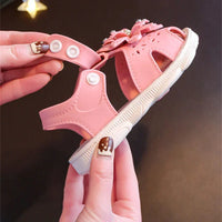 ZYCZWL Girls Bow Beach Sandals - Soft Non-Slip Summer Shoes