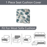 Floral Outdoor Sofa Cushion Cover | Elastic Stretch Patio Sofa Back Cover