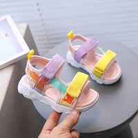 JGSHOWKITO Kids Mesh Sport Sandals - Breathable Anti-Slip Summer Shoes