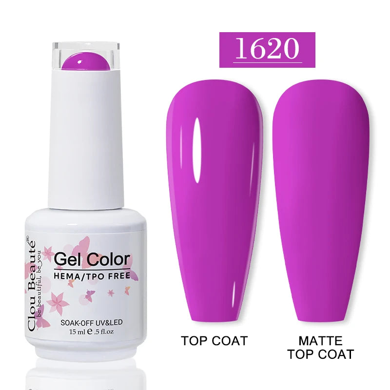 No-Wipe Top Coat & Sticky Base Coat UV Gel Polish — Long-Lasting, MSDS Certified, 15ml
