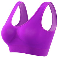 Women's Seamless Wireless Bralette – Breathable Crop Top Bra (S–5XL, 12 Colors)