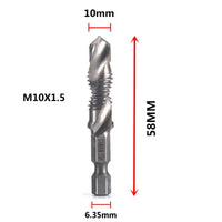 HSS Titanium Metric Tap Drill Bits Set | M3–M10 Thread Taps