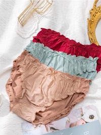 3-Pack Plus Size Ice Silk Modal Briefs – Soft High-Elasticity Women's Underwear (4XL–6XL)