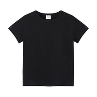 Kids Unisex 100% Cotton Short Sleeve T-Shirt | Solid Colors | Ages 2–12