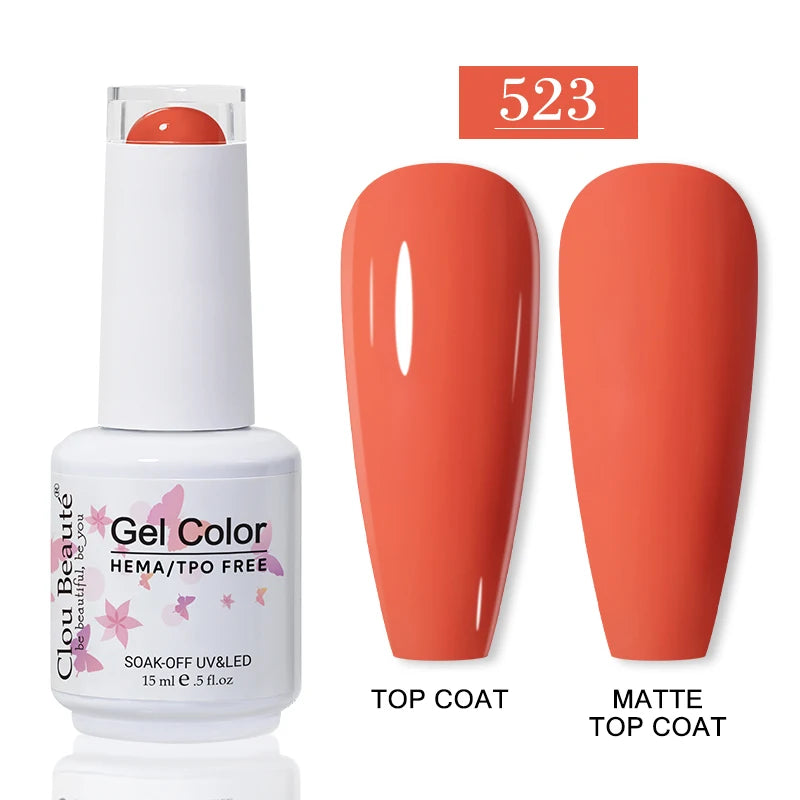 No-Wipe Top Coat & Sticky Base Coat UV Gel Polish — Long-Lasting, MSDS Certified, 15ml