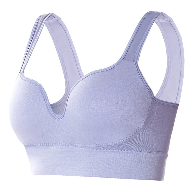 Women's Seamless Padded Sports Bra — Wire-Free Push-Up, Daily & Fitness Wear