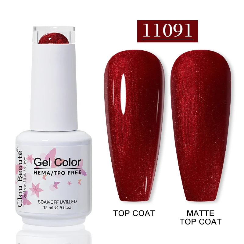 No-Wipe Top Coat & Sticky Base Coat UV Gel Polish — Long-Lasting, MSDS Certified, 15ml