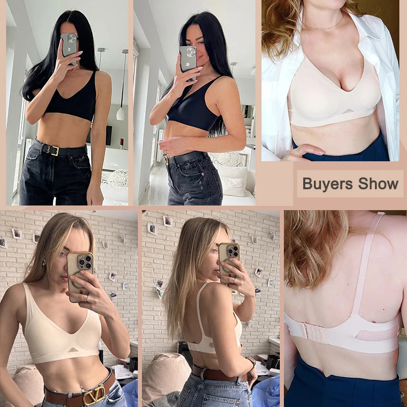 Seamless Wire-Free Push-Up Bra | Soft Support Bralette for Women