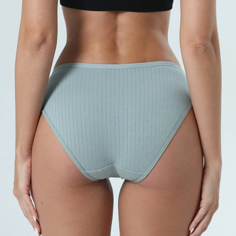 Set de 3 Panties de Algodón - Ropa Interior de Talle Bajo M-XL
