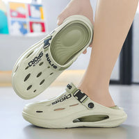 Men's Sport Clogs with Buckle Strap - Non-Slip EVA Beach & Driving Shoes
