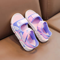 Kids Cartoon PVC Beach Sandals - Soft Sole Anti-Slip Summer Shoes