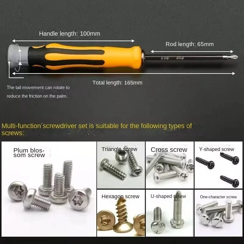 12-in-1 Magnetic Screwdriver Set | Precision Home Repair Kit