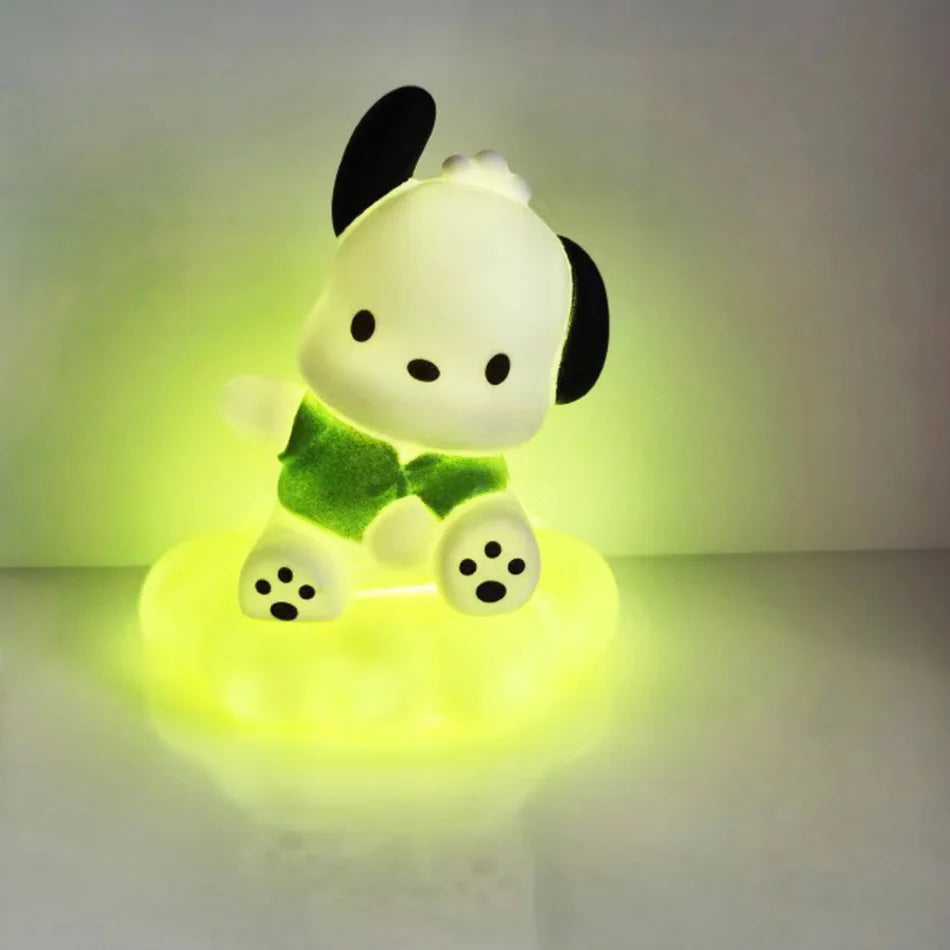 Lámpara de Mesa Sanrio - Luz Nocturna de Kuromi, Cinnamoroll y Pochacco Estilo Japonés