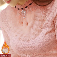 Lace Bow Blouse | Long Sleeve Women's Casual Shirt for All Seasons