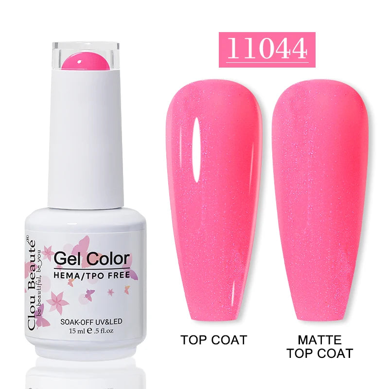 No-Wipe Top Coat & Sticky Base Coat UV Gel Polish — Long-Lasting, MSDS Certified, 15ml