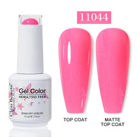 No-Wipe Top Coat & Sticky Base Coat UV Gel Polish — Long-Lasting, MSDS Certified, 15ml
