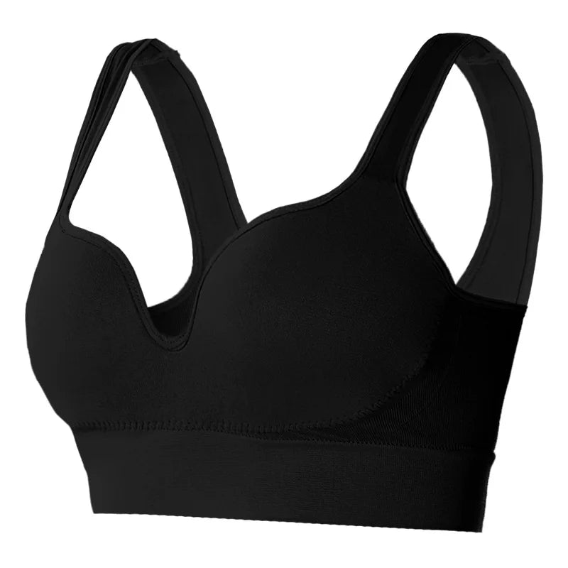 Women's Seamless Padded Sports Bra — Wire-Free Push-Up, Daily & Fitness Wear