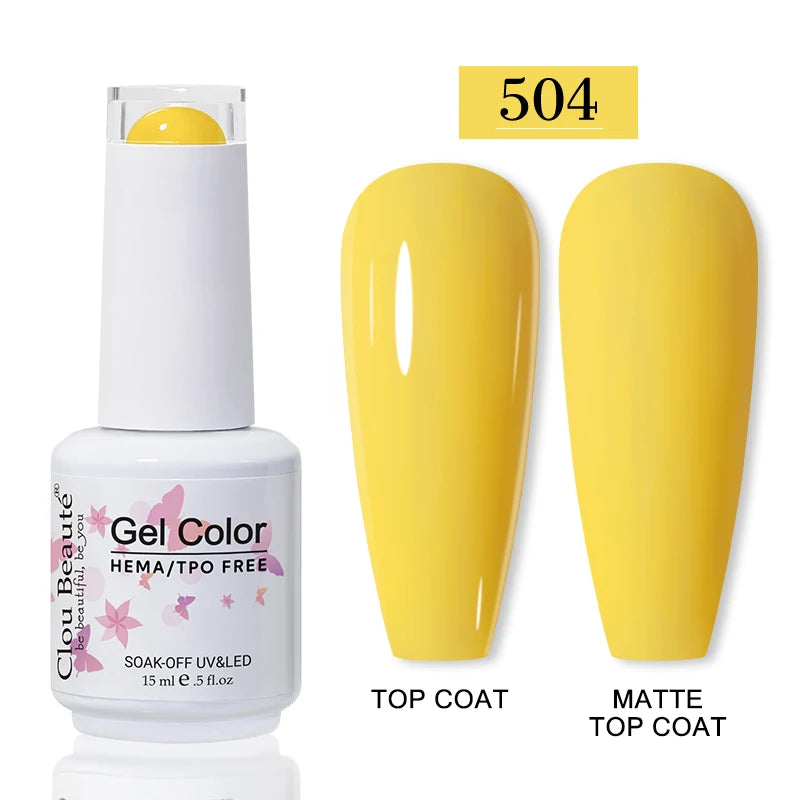 No-Wipe Top Coat & Sticky Base Coat UV Gel Polish — Long-Lasting, MSDS Certified, 15ml