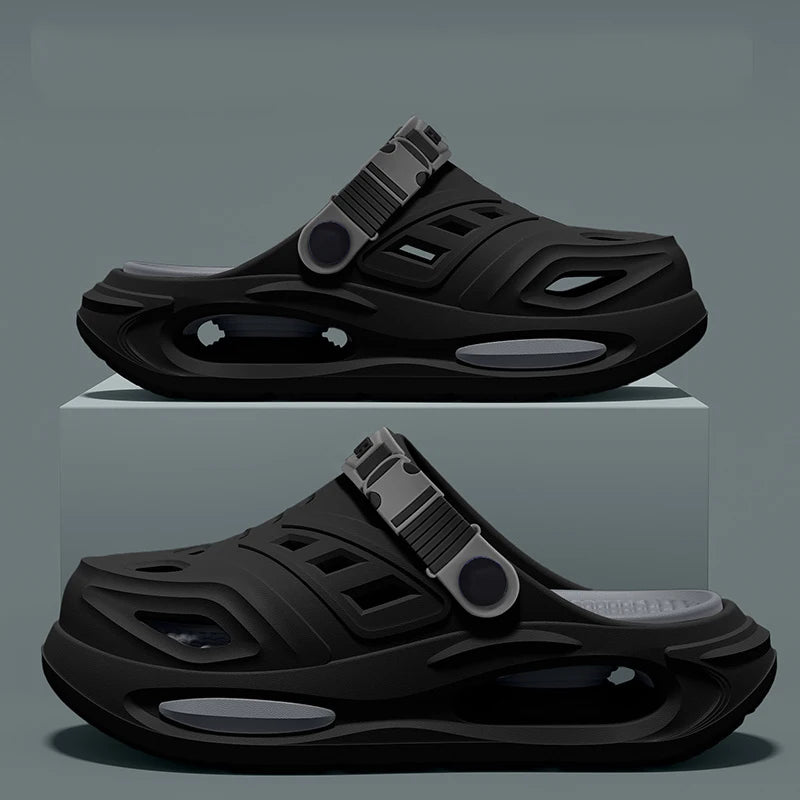 Smile Platform Slides - Thick Sole Cushioned Sandals with Removable Insoles