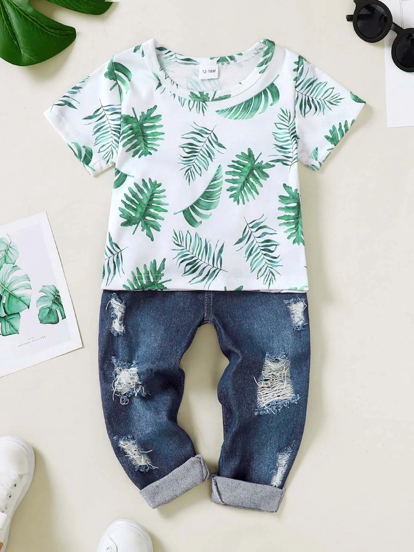 Toddler Baby Boy Clothes 1-5T Boys Summer Outfit T Shirt Short Sleeve  Jeans Pants Set Outdoor casual daily suit