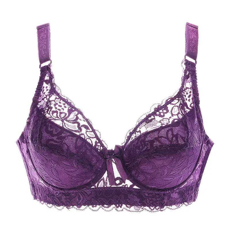Sostén Push Up Tallas Grandes con Encaje - Bra Copa D 42D-46D (80CD-105CD)