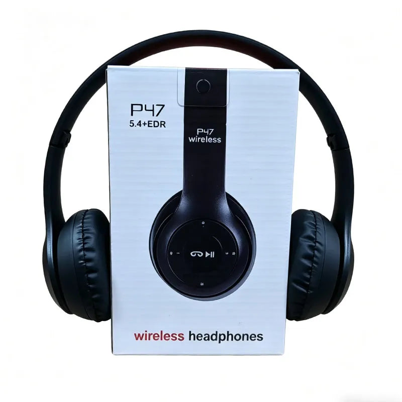 Wireless Bluetooth 5.0 Headphones – Foldable Over-Ear Headset | TF Card + Wired Mode | Universal Compatibility