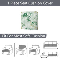 Floral Outdoor Sofa Cushion Cover | Elastic Stretch Patio Sofa Back Cover