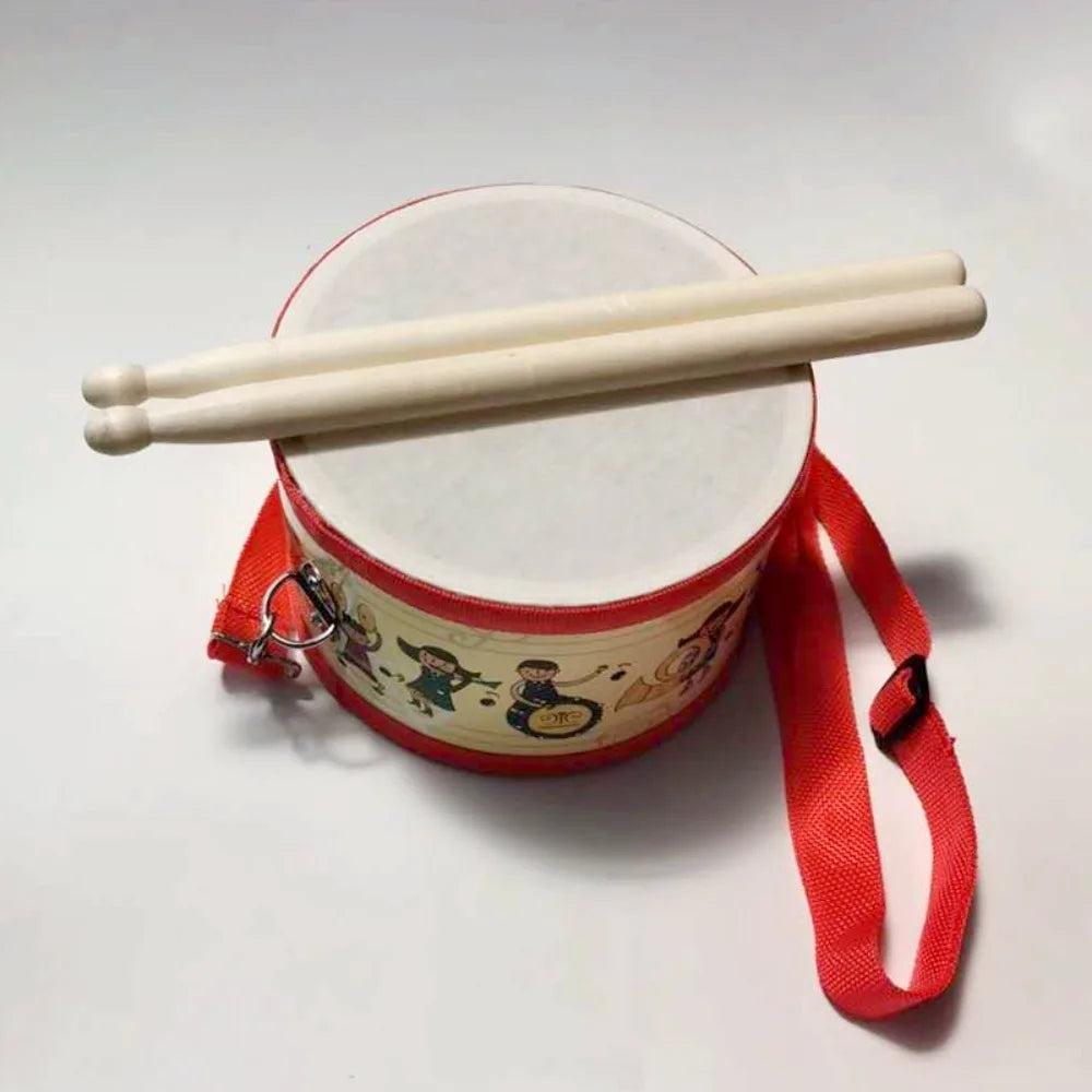 Tambor de Madera Educativo para Niños - Instrumento Musical Infantil Bebés