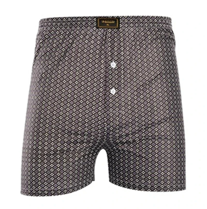 Men's Summer Printed Boxer Shorts — Breathable, Loose Fit, Beach & Homewear, Sizes L–XXL