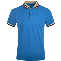 Striped Business Casual Polo Shirt | Men’s Breathable Short Sleeve Top | EU S–XXL