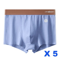Men's Striped Boxer Shorts 5-Pack | Comfortable Knit Underwear