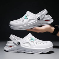 Men's Platform Clogs | Anti-Slip Waterproof Sandals for Beach, Garden & Casual Wear