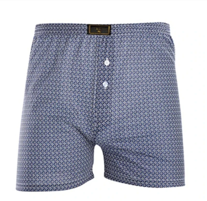 Men's Summer Printed Boxer Shorts — Breathable, Loose Fit, Beach & Homewear, Sizes L–XXL