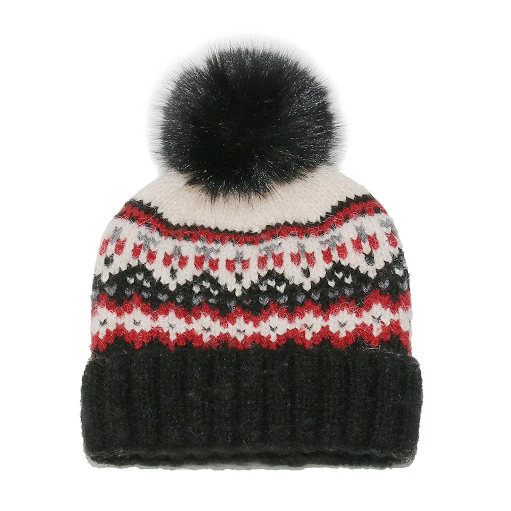 Gorro Slouchy Tejido a Crochet con Pompón - Beanie Artesanal de Invierno para Mujer