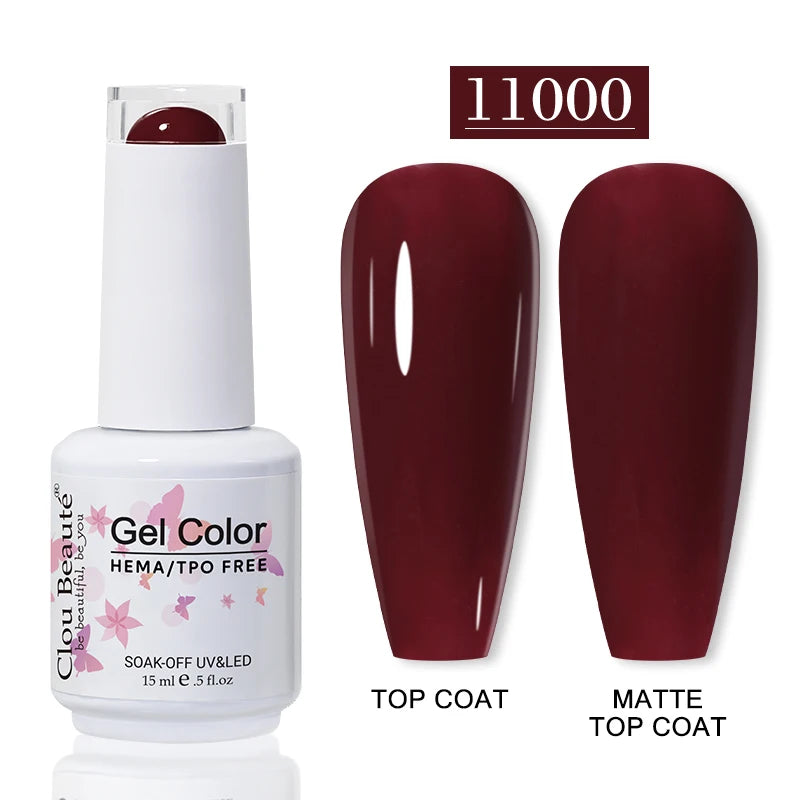 No-Wipe Top Coat & Sticky Base Coat UV Gel Polish — Long-Lasting, MSDS Certified, 15ml