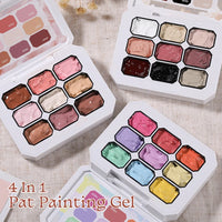 UR SUGAR 4-in-1 Ombre Gel Nail Polish – 9 Colors Pat Painting Gel | Gradient French Nail Art UV LED