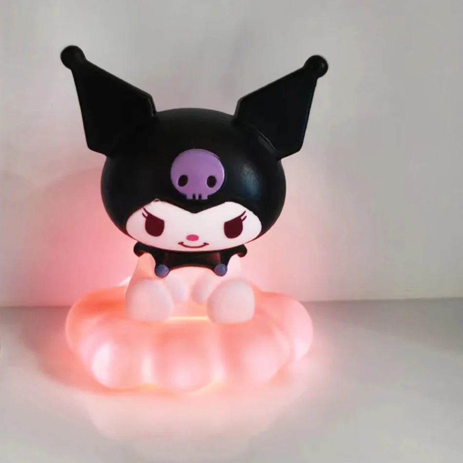 Lámpara de Mesa Sanrio - Luz Nocturna de Kuromi, Cinnamoroll y Pochacco Estilo Japonés