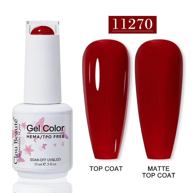 No-Wipe Top Coat & Sticky Base Coat UV Gel Polish — Long-Lasting, MSDS Certified, 15ml
