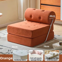 Nordic Foldable Lazy Sofa - Single Person Lounge Chair