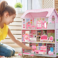 Dollhouse Miniature Furniture Set – 1:12 Scale Bedroom, Kitchen, Bathroom & Living Room