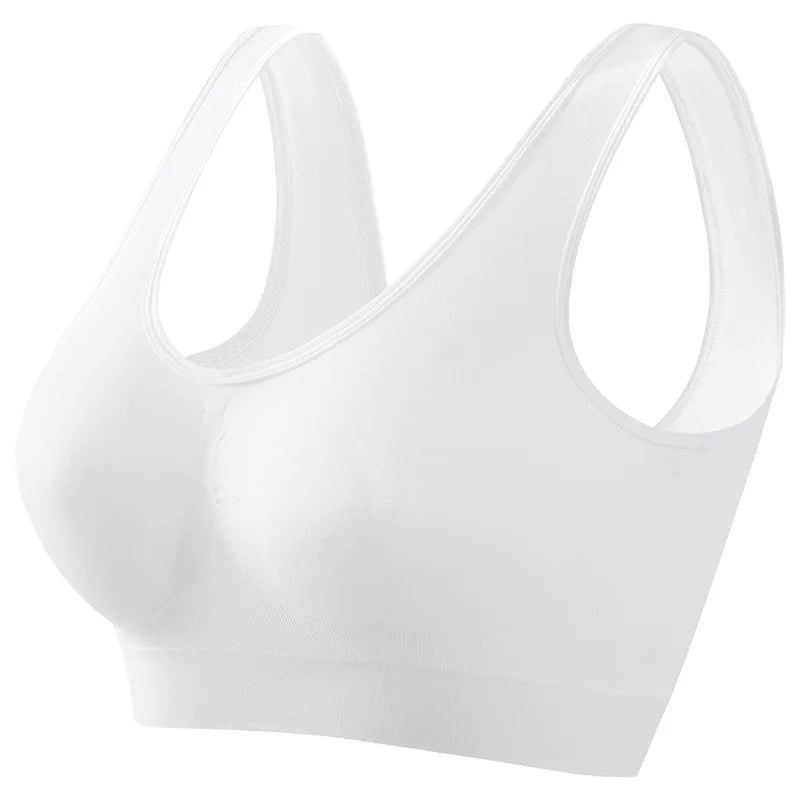 Women's Seamless Wireless Bralette – Breathable Crop Top Bra (S–5XL, 12 Colors)