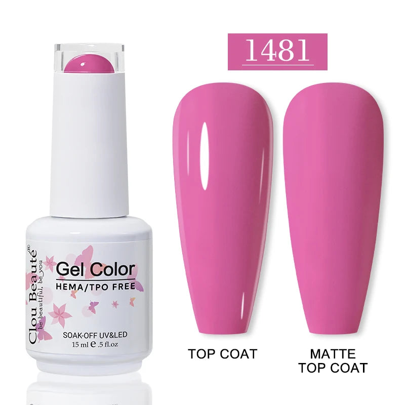 No-Wipe Top Coat & Sticky Base Coat UV Gel Polish — Long-Lasting, MSDS Certified, 15ml