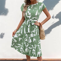 Casual Loose Printed A-Line Midi Dress | Vintage Elegant Women's Summer Dress