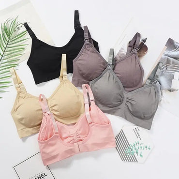 Boneless Nursing Bra – Front Clasp, U-Back & Removable Pads | Anti-Sagging Maternity Bra