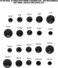 9-Piece Hex Socket Nut Driver Set | 5mm–13mm Sleeve Screwdriver Bits