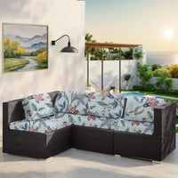 Tropical Leaf Stretch Sofa Covers – Waterproof Outdoor Furniture Protectors