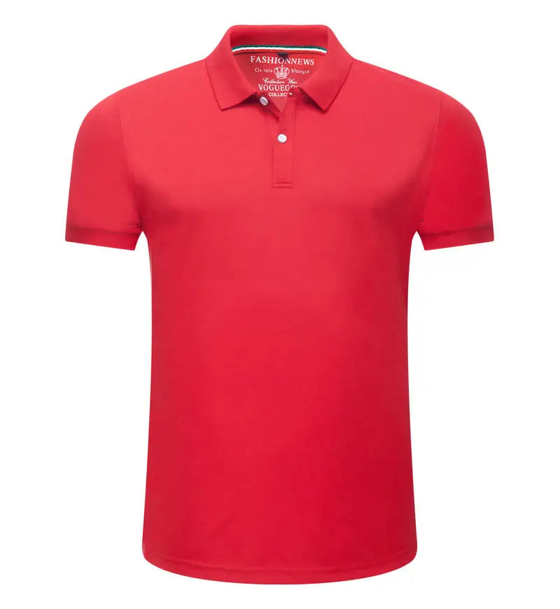 Men's Short Sleeve Polo Shirt — Breathable, Solid Color, Smart Casual Fit